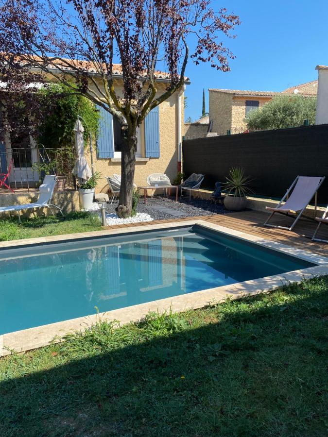 Gite Lou Sabai Au Pied Des Dentelles De Montmirail, Piscine Partagee Aubignan Exterior foto